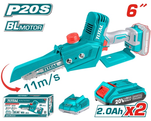 [TGSLI20683] 20V 6" منشار حطب صغير عالبطارية+2بطارية+شاحن