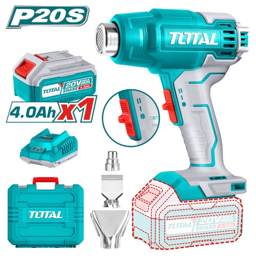 [TBLI20025] 20V سشوار حراري عالبطارية+1بطارية+شاحن+شنطة