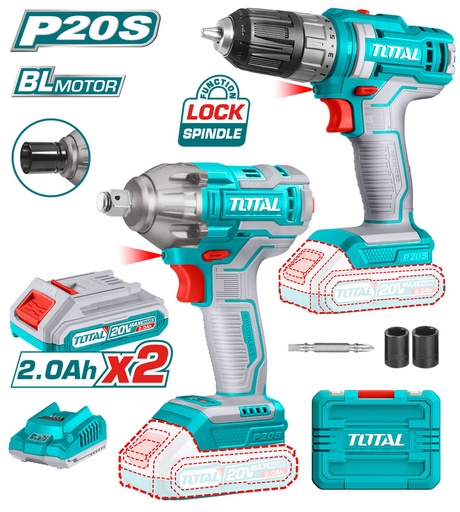 [TOSLI230702] 20V مجموعة مقدح بطارية+فرد شد طربوش