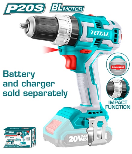 [TIDLI20608A1] 20VX13M BRUSHLESS (Tool Only) مقدح بطارية رجراج صناعي