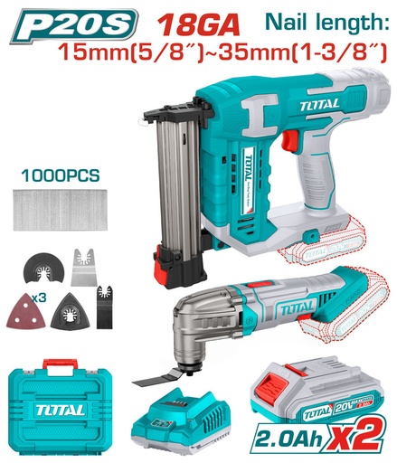 [TOSLI24021] 20VX2BX1C مجموعة فرد مسمار بطارية+اداة متعددة الاستخدامات