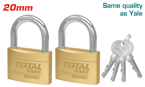 [TLK32T2202] 2PcsX20mm طقم اقفال نحاس مفتاح موحد