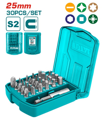 [TACSD10306] 30pcs طقم رؤوس مفكات مشكل+ادابتر