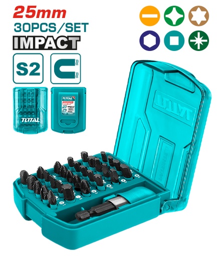 [TACSD18306] 30pcs طقم رؤوس مفكات مشكل+ادابتر صناعي