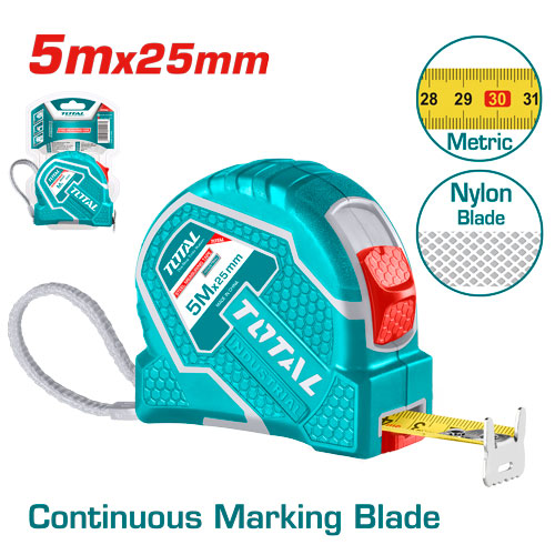 [TMT126652M] 5MX25MM متر صناعي (شفرة ملبس نيلون) مرقم جهتين