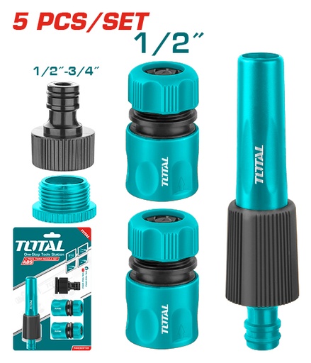 [THHCS05122] 5PCS طقم راكورات مع مرشة برم