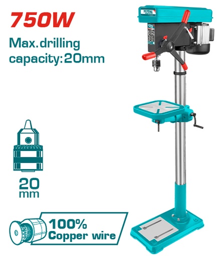 [TDP207505] 750W 20MM 67Kgs H:1600mm  مقدح ثابت صناعي