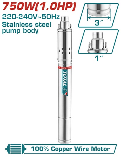 [TSWP7501] 750WX1.0HPX103M  طرمبة مياه بئر غاطسة
