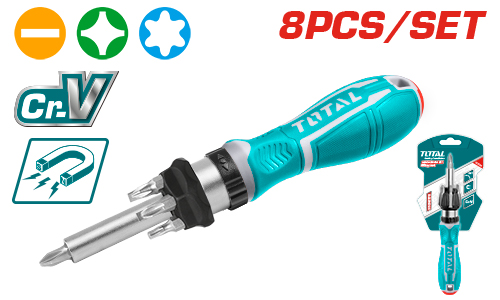 [TACSD30086] 8PCS مفك براغي طقطاق 8 قطع