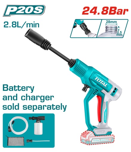 [TPWLI2036] 20V 24.8Bar (Tool Only) مضخة غسيل عالبطارية