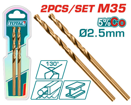 [TAC11202501] HSS-CO M35 2.5mm طقم ريشة ستانلس صناعية