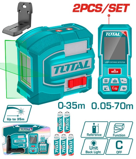 [TOSLL0401] مجموعة متر ليزر + ليزر شقلة
