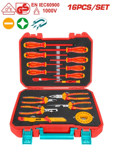[THKITH1601] 16PCS طقم عدة صناعي معزول