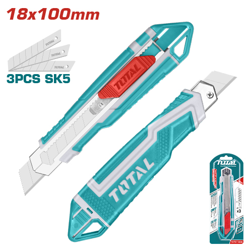 [THT511836] سكين شفرة سحب مع 3 شفرات فدار