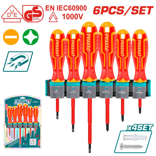 [THTIS566] طقم مفكات معزول 6 قطع