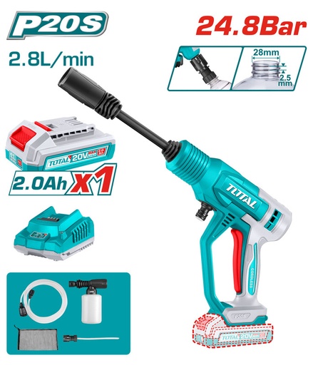 [TPWLI20362] 20VX1BX1C 24.8Bar مضخة غسيل عالبطارية