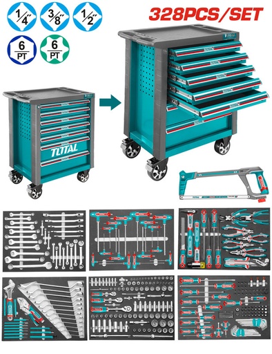 [THPTCS73281] 328 Pcs عرباية عدة كاراج صناعية