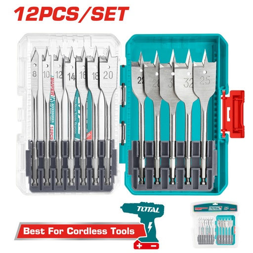 [TACSDL1206] 12 Pcs طقم ريش بطح