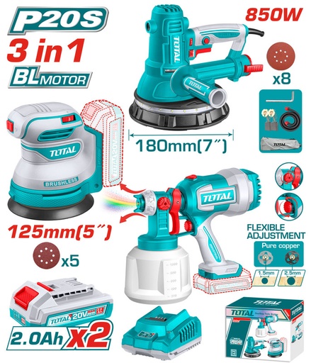 [TOSLI250282] Cordless 3 Pcs Combo Kit