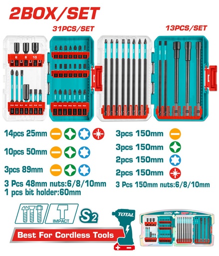 [TACSDL24408] 44PCS طقم رؤوس مفكات صناعي