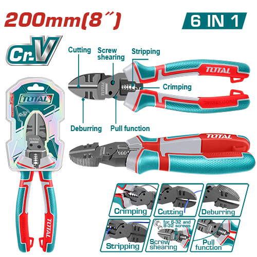 8" 6-in-1 قطاعة صناعية متعددة