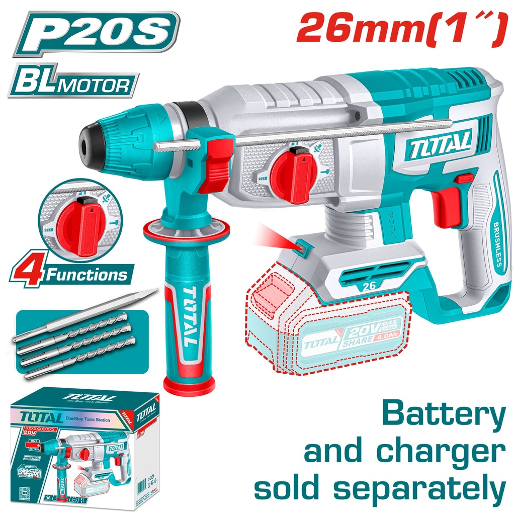 Cordless rotary hammer