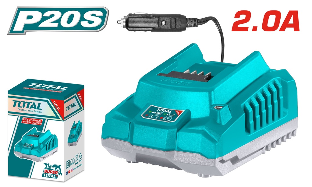 20VX2.0Ah DC شاحن على بطارية السيارة