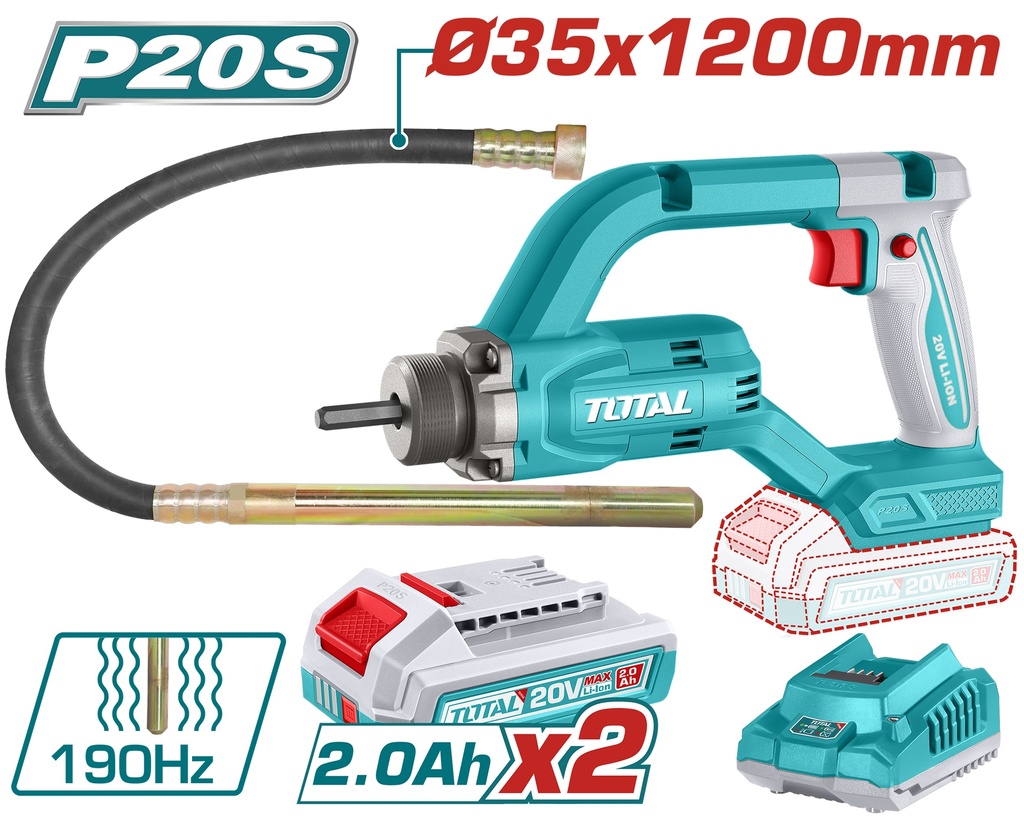 20VX2BX1C رجراج باطون عالبطارية