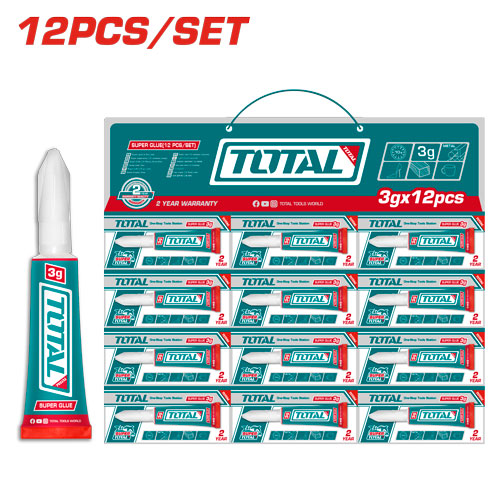 (12pcs/set)انبوب لاصق سوبر سريع