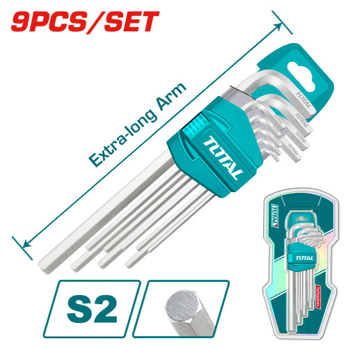 1.5-10MM طقم مسدس اكسترا طويل