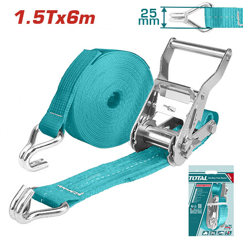 1.5Ton 25MMX6M حزام طقطاق