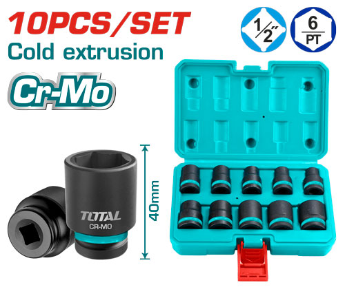 10PCS CR-MO 1/2" طقم طربوش صناعي