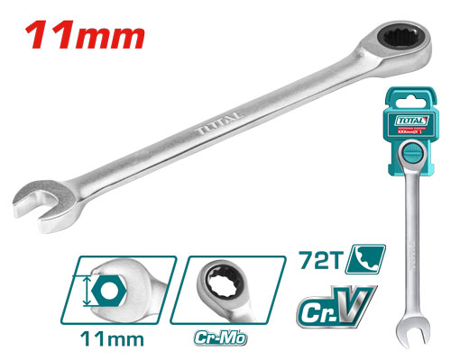11mm مفتاح شق مسنن طقطاق