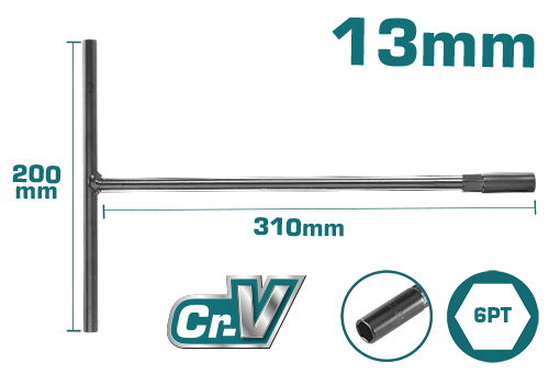 13mm T مفتاح مسدس مسكة