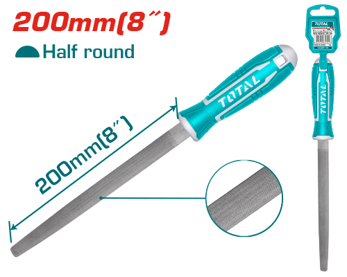 200MM مبرد حديد نصف دائري