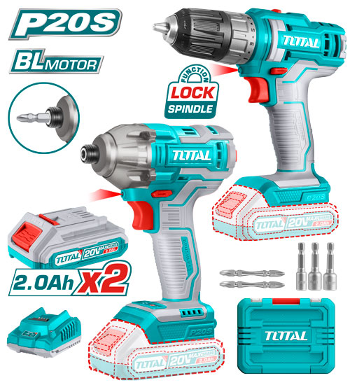 20V مجموعة مقدح بطارية+فرد شد براغي تورك