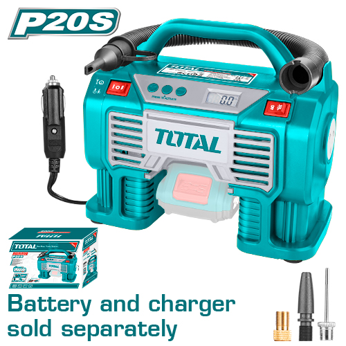 20V-160PSIمنفخ دواليب مع شاشة شنطة