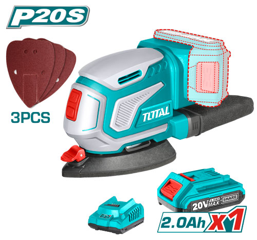 20VX1BX1C حفافة عالبطارية مع وصلة للزوايا
