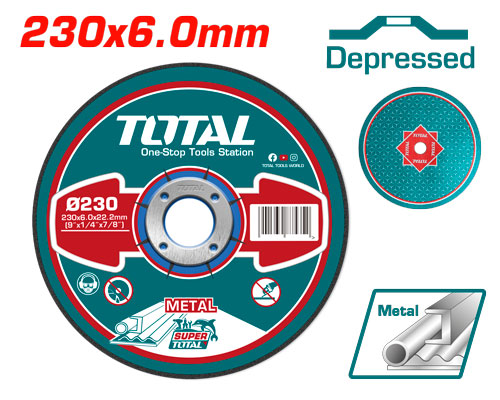 230X6.0X22.2mm ديسك جلخ حديد