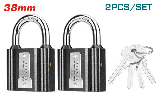 2PcsX38mm طقم اقفال مفتاح موحد