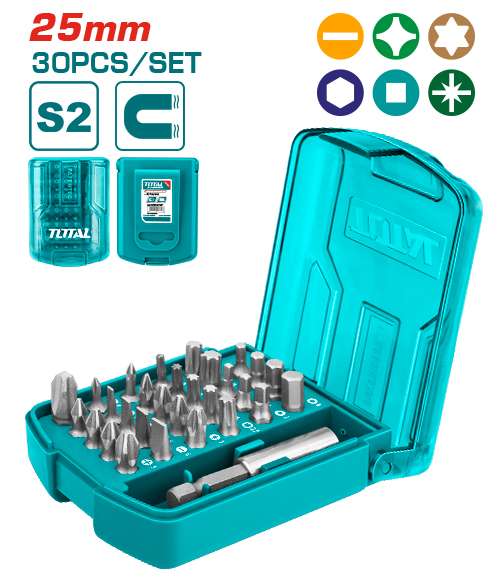 30pcs طقم رؤوس مفكات مشكل+ادابتر