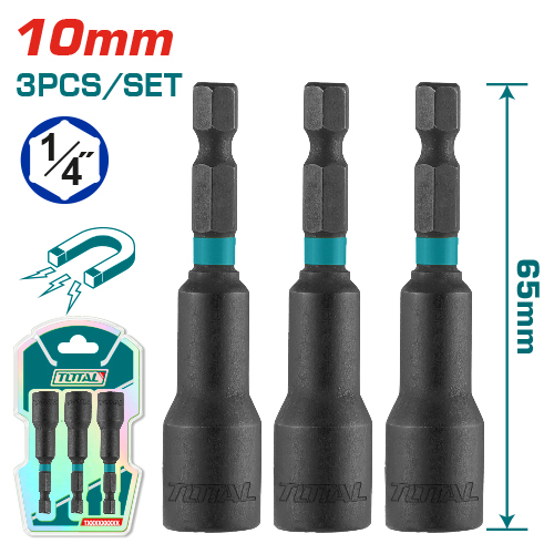 3pcs 10mm طقم طربوش مغنطيس
