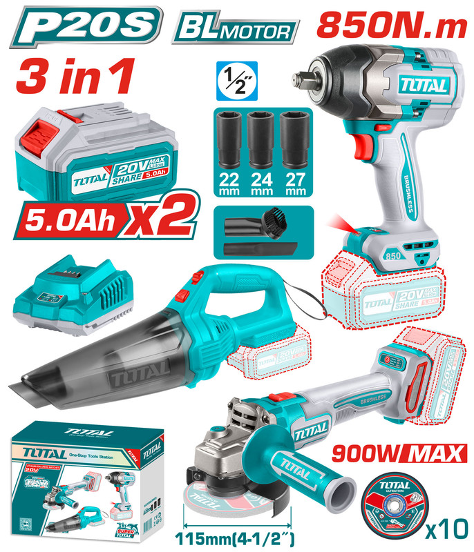 3PCS مجموعة عدة عالبطارية