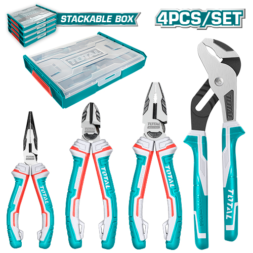 4 Pcs طقم بانسات علبة تكديس صناعية