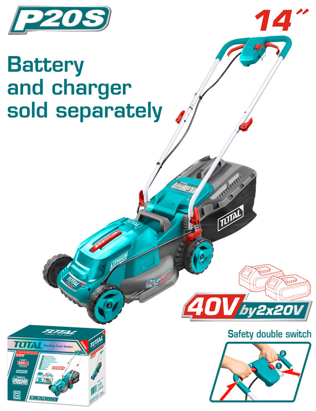 40VX14"X30L  مكنة قص غازون عالبطارية