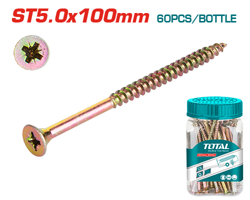 5.0X100mm 60pcs علبة براغي خشابي