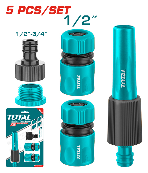 5PCS طقم راكورات مع مرشة برم