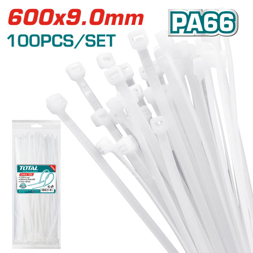 600X9.0 mm رباط بلاستيك ابيض