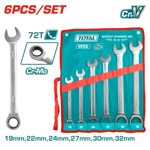 6PCS 19-32MM طقم شق مسنن طقطاق