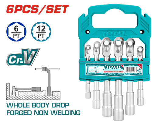 6PCS 7-14MM طقم كوع مسدس صناعي